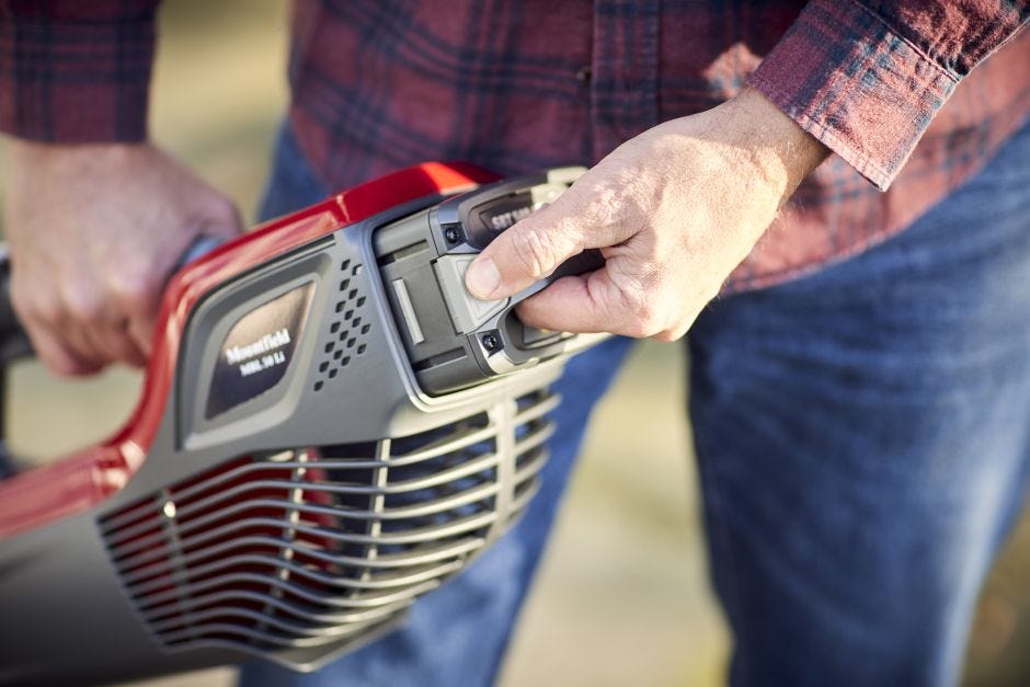 Mountfield cordless leaf shop blower